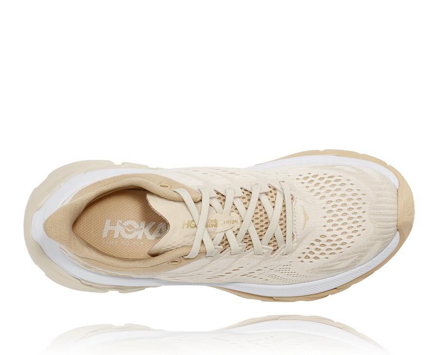 Tenis Hoka One One Feminino Bege - Clifton Edge - 243-MSBYGJ